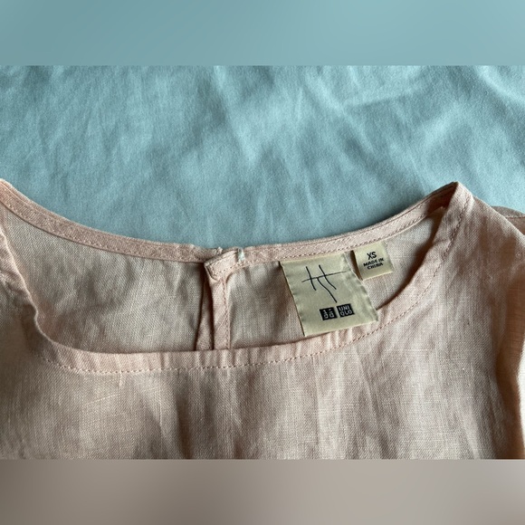 Soldout Hana Tajima Uniqlo Embroidered Linen Blouse XS - Picture 4 of 7